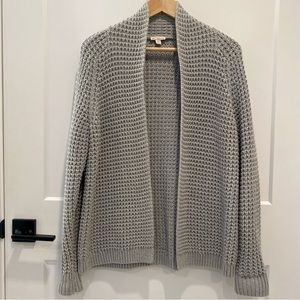 GAP Women’s Open Front Gray Cotton Knit Chunky Cardigan Size XS/S